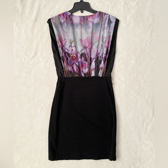 Express Belted Floral Print Dress Small - Picture 5 of 13